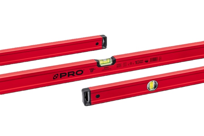 System ERS+ w poziomnicy 150 cm zapewnia doskonałą widoczność pęcherzyka.